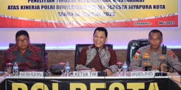 Puslitbang Polri Kunjungi Polresta Jayapura Kota, Kombes Pol Aziz : Jalanilah Tugas Dengan Rasa Tanggung Jawab