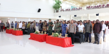 Dandim 1702/JWY Turut Serta Dalam Launching Logo Pemerintah Provinsi Papua Pegunungan