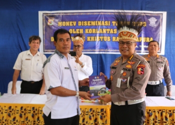 Pelaksanaan Monev Diseminasi Korlantas Polri di Papua untuk Meningkatkan Kesadaran Berlalu-lintas