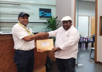 KONI Papua Serahkan Dokumen Kerjasama ke PT. Freeport Indonesia