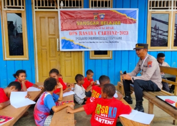 Polisi Pi Ajar di Pegubin, Ajak Anak Binaannya Untuk Berani Bermimpi