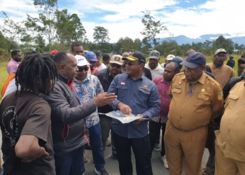 Kodim Jayawijaya Bantu Proses Pengukuran Lahan Kantor Gubernur Prov. Papua Pegunungan