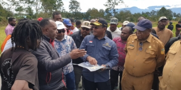 Kodim Jayawijaya Bantu Proses Pengukuran Lahan Kantor Gubernur Prov. Papua Pegunungan