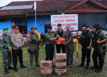 Wakapolda Papua Berikan Motivasi Bagi  Personel Pos Pengamanan Pegubin