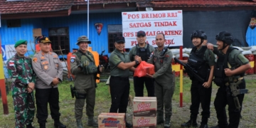 Wakapolda Papua Berikan Motivasi Bagi  Personel Pos Pengamanan Pegubin