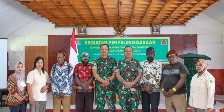 Kodim 1702/JWY Gelar Komunikasi Sosial denga Aparat Pemerintah