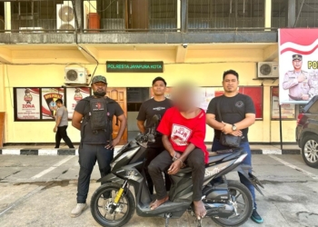 Satu Pelaku Curanmor Diamankan Tim Resmob Numbay