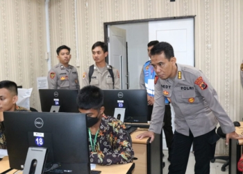 Pelaksanaan Tes CAT Akademik Penerimaan Tamtama Polri T.A 2023 Polda Papua Hari Pertama Berjalan Lancar