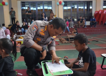 Polda Papua Gelar Lomba Mewarnai Tingkat Anak-anak TK dan SD Sambut HUT Bhayangkara