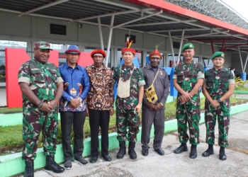 Dandim 1702/JWY Sambut Kunjungan Kerja Perdana Danrem 172/PWY