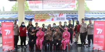 Meriahkan Hari Bhayangkara ke-77, Polres Merauke Gelar Kegiatan Donor Darah