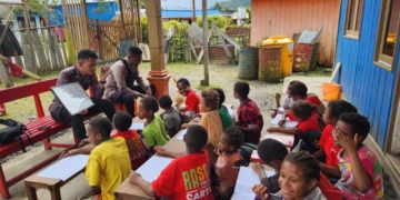 Kemampuan Literasi Anak di Pegunungan Bintang Meningkat Berkat Program Si-Ipar