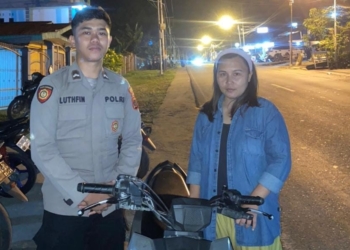 Patroli Rutin Patmor Abepura Kembalikan 1 Unit Sepada Motor Curian Kepada Pemiliknya