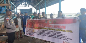 Sat Polair Gelar Para-Para Numbay Guna Menjalin Silaturahmi Dengan Warga