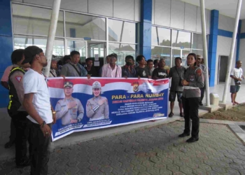 Sat Lantas Polresta Gelar Para-Para Numbay Bersama Para Supir Taksi