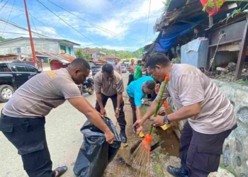 Peduli Lingkungan, Polresta dan Jajaran Lakukan Bersih-bersih Sampah di 7 Lokasi