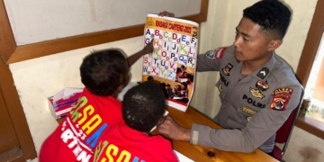 Keceriaan Anak Didik di Dogiyai Saat Mengikuti Program Si Ipar