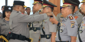 Kapolda Papua Pimpin Sertijab Dir Lantas, Dir Intelkam dan Kapolres Nduga