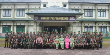Kunjungan Kerja Danrem 172/PWY Ke Kodim 1715/Yahukimo