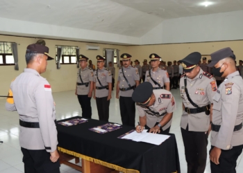 Kapolres Keerom Pimpin Sertijab 3 Pejabat Utama