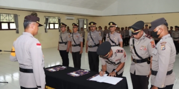 Kapolres Keerom Pimpin Sertijab 3 Pejabat Utama