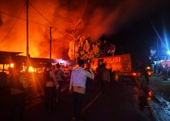 Polisi Tangani Kasus Kebakaran di Pasar Bumi Raya, Nabire, Papua Tengah