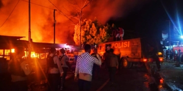 Polisi Tangani Kasus Kebakaran di Pasar Bumi Raya, Nabire, Papua Tengah