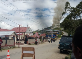 Polres Dogiyai Tangani Kasus Kebakaran di Dua Lokasi Berbeda