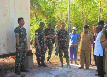 Danrem 172/PWY Tinjau Pelaksanaan TMMD Ke-117 Kodim 1712/Sarmi