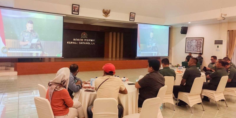 Korem 172/PWY Gelar Nonton Bareng Kasad Award 2023
