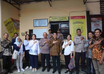 Mencegah Timbulnya  Kekerasan Terhadap Tahanan, Tim Gabungan Lembaga Negara RI Kunjungi Polresta Jayapura Kota