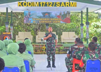 Kunker ke Kodim 1712/Sarmi, Danrem 172/PWY Ingatkan Prajurit Hindari Masalah