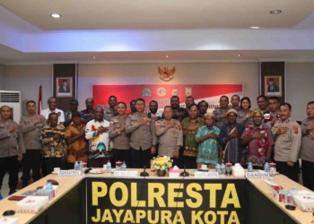Kapolresta Gelar Coffe Morning Bersama Tokoh Masyarakat Lapago dan Mepago
