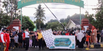 Semarak Tahun Baru Islam, Prajurit Korem 172/PWY Meriahkan Jalan Santai Se-Distrik Heram
