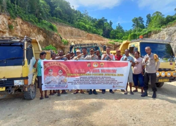 Polsek Muara Tami Gelar Para-Para Numbay Bersama Supir Truk