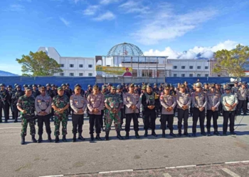 Demo Di Wamena, TNI-Polri Antisipasi Dengan Apel Gabungan