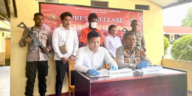 Polres Mappi Bekuk YT Tersangka Pembunuhan di Kampung Kogo