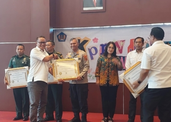 Polres Keerom Peringkat 3 Terbaik Pelaksanaan Anggaran, KPPN Jayapura Award 2023