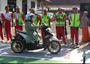 Lintasan Ujian Praktik Pembuatan SIM C Sekarang Lebih Mudah