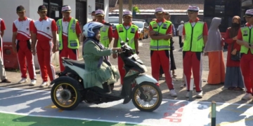 Lintasan Ujian Praktik Pembuatan SIM C Sekarang Lebih Mudah