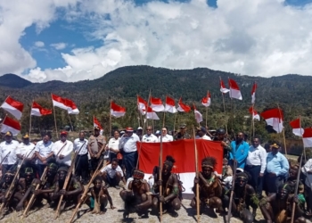 Lounching Pengibaran 2.000 Bendera Merah Putih, Dandim 1713/LJ : Meningkatkan Rasa Nasionalisme