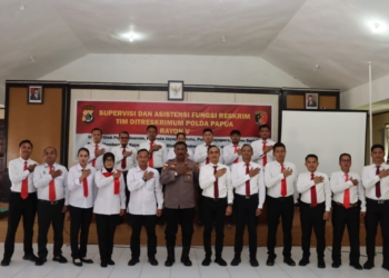 Supervisi dan Asistensi Rayon V Oleh Ditkrimum Polda Papua di Polres Keerom