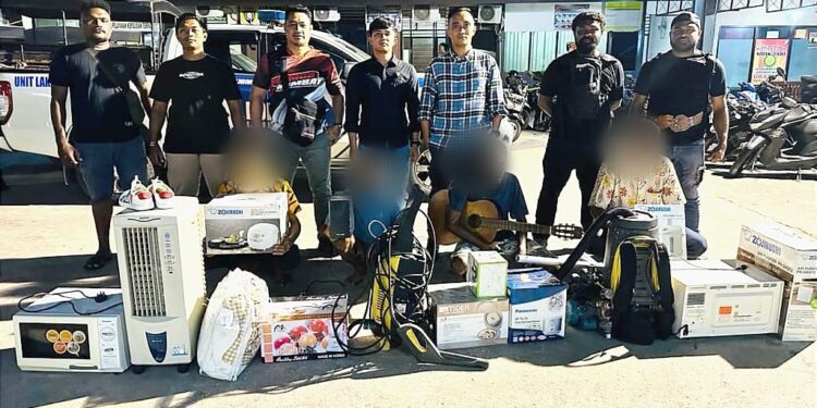 Tim Resmob Numbay Bekuk 4 Pelaku Pencurian