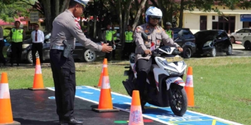 Kapolres Keerom Launcing Aturan Baru Ujian Praktek SIM