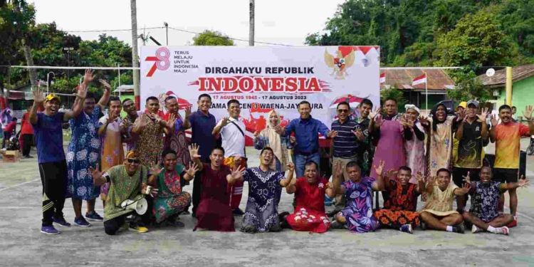 Korem 172/PWY Bersama Masyarakat Meriahkan HUT Ke-78 RI Dengan Berbagai Lomba