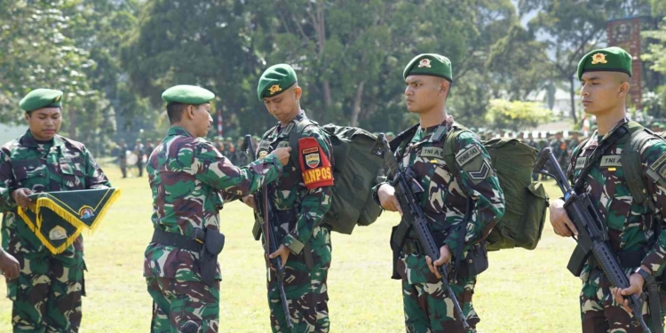 Danrem 172/PWY Lepas Dua Satgas Pamtas Statis RI-PNG Kembali ke Home Base