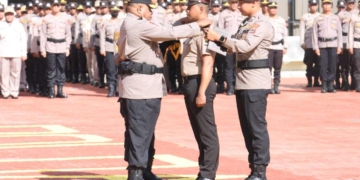 Kapolda Papua Pimpin Upacara KPLB Anggota Polda Papua