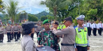 Kodim 1709/Yawa Ikuti Apel Gabungan Ops Zebra Cartenz TA 2023 di Yapen dan Waropen