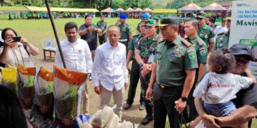 Peringati HUT Ke-78 TNI, Danrem 172/PWY Buka Bazar UMKM Dan Dapur Umum