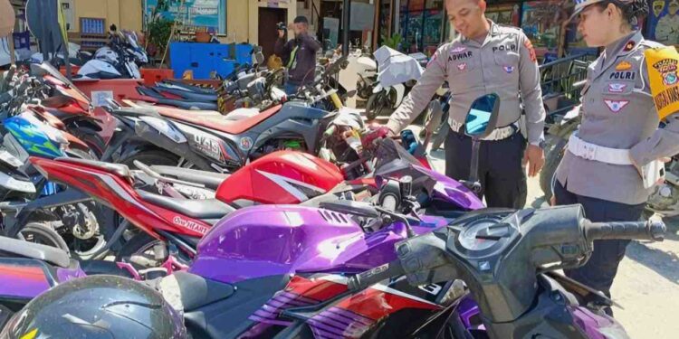 100 Lebih Kendaraan Roda Dua Yang Diamankan Polresta Jayapura Kota